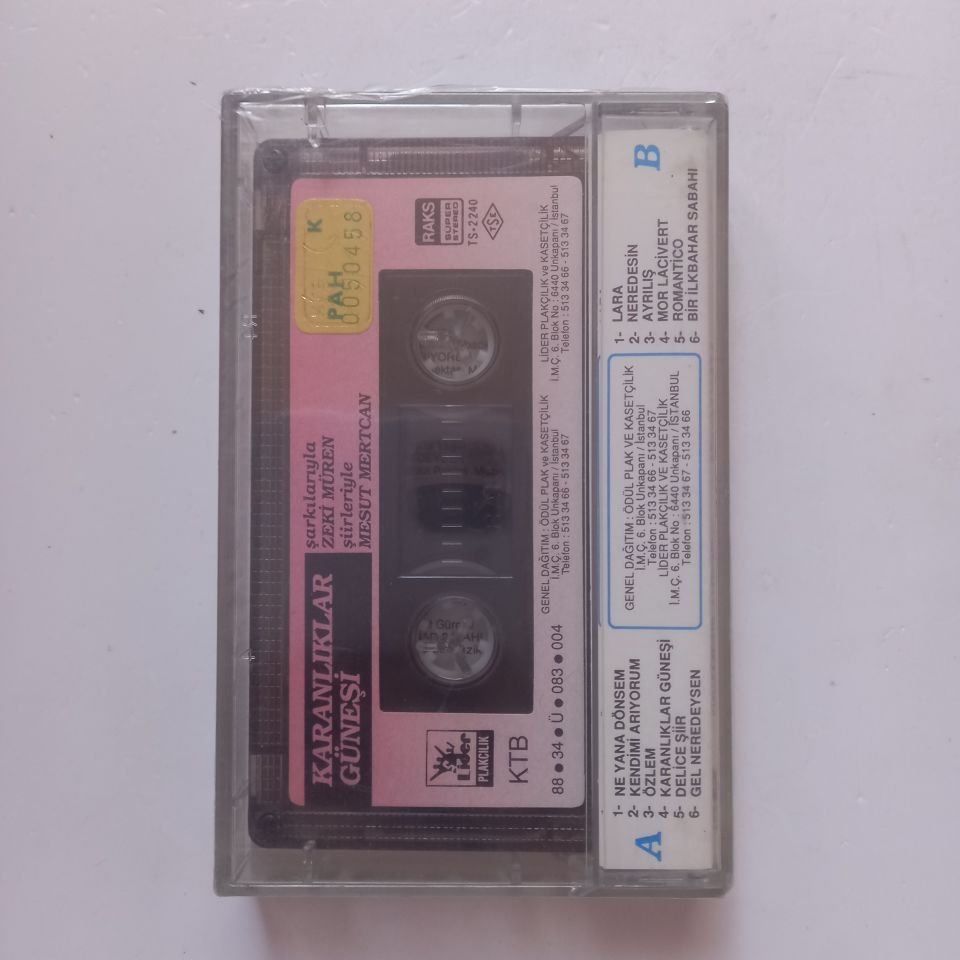KARANLIKLAR GÜNEŞİ / ZEKİ MÜREN & MESUT MERTCAN (1988) - KASET SIFIR