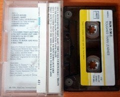 RUN DMC -TOUGHER THAN LEATHER (1989) PLAKSAN CASSETTE MADE IN TURKEY ''USED'' PAPER LABEL