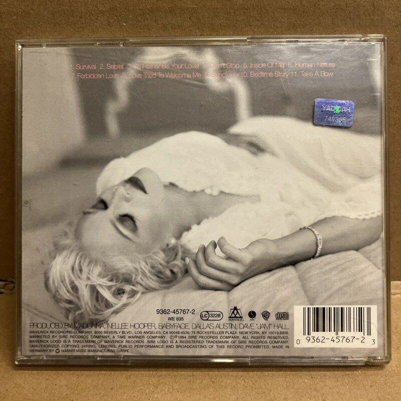 MADONNA – BEDTIME STORIES (1994) - CD 2.EL