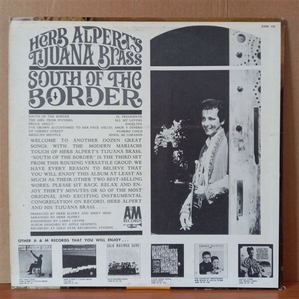 HERB ALPERT'S TIJUANA BRASS – SOUTH OF THE BORDER (1964) - LP 2.EL PLAK