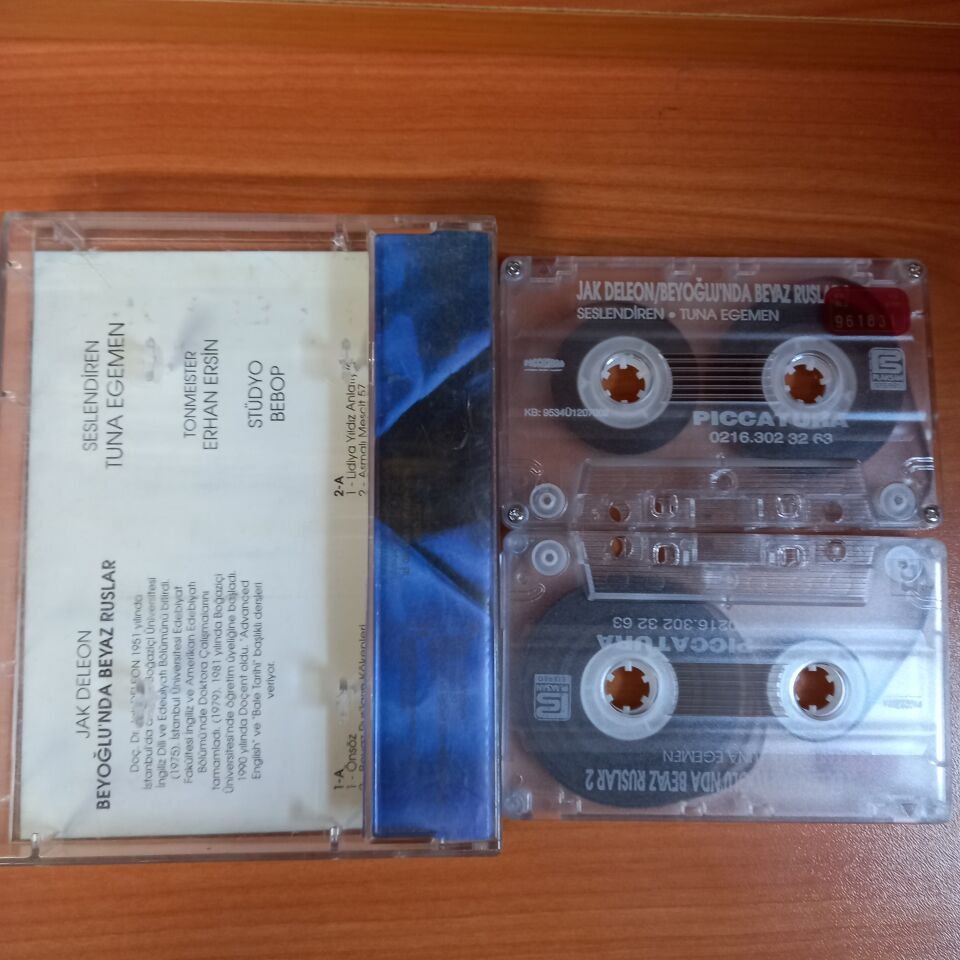 JAK DELEON - BEYOĞLU'NDA BEYAZ RUSLAR / TUNA EGEMEN (1995) - 2KASET 2.EL