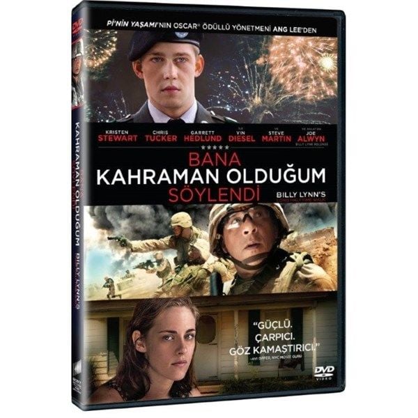 BANA KAHRAMAN OLDUĞUM SÖYLENDI - BILLY LYNN'S LONG HALFTIME WALK - ANG LEE - DVD AMBALAJINDA SIFIR