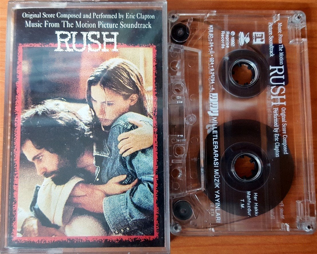 RUSH - SOUNDTRACK ERIC CLAPTON (1992) MMY CASSETTE MADE IN TURKEY ''USED''