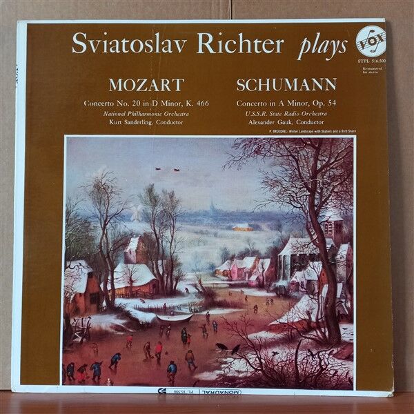SVIATOSLAV RICHTER – SVIATOSLAV RICHTER PLAYS MOZART & SCHUMANN - LP 2.EL PLAK