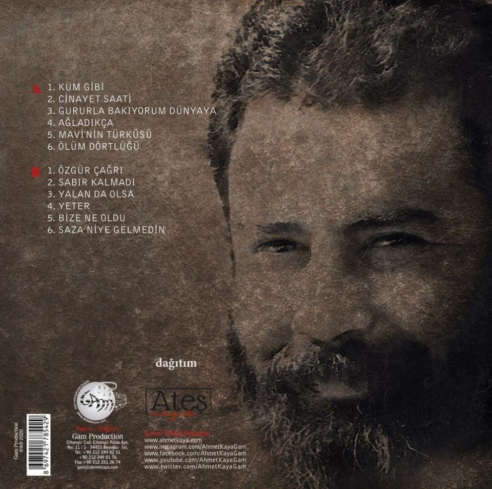 AHMET KAYA - ŞARKILARIM DAĞLARA (1994) - LP 2025 BASIM SIFIR PLAK