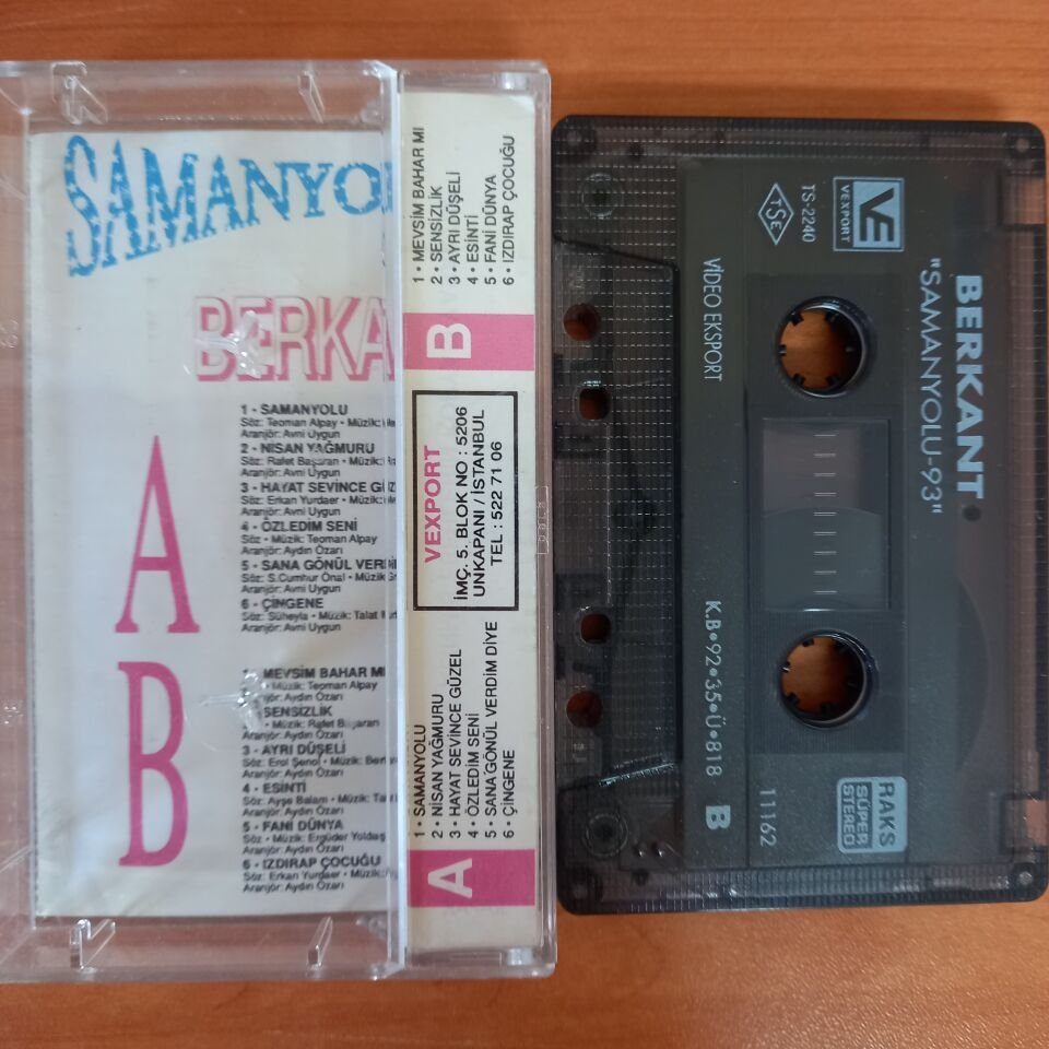 BERKANT - SAMANYOLU'93 (1992) - KASET 2. EL