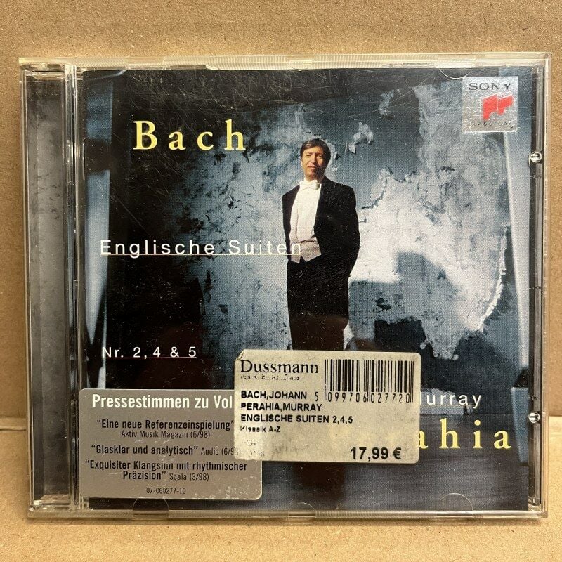 BACH, MURRAY PERAHIA – ENGLISH SUITES NOS. 2, 4 & 5 (1999) - CD 2.EL