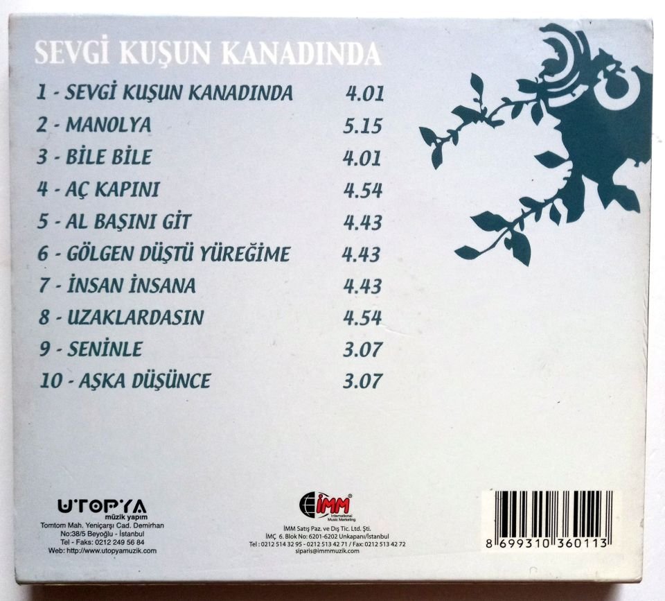COŞKUN DEMİR – SEVGİ KUŞUN KANADINDA (2011) - CD 2.EL