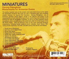 MINIATURES - GEVORG DABAGHYAN - MASTERWORKS FOR ARMENIAN DUDUK (2002) - CD SIFIR ERMENİCE