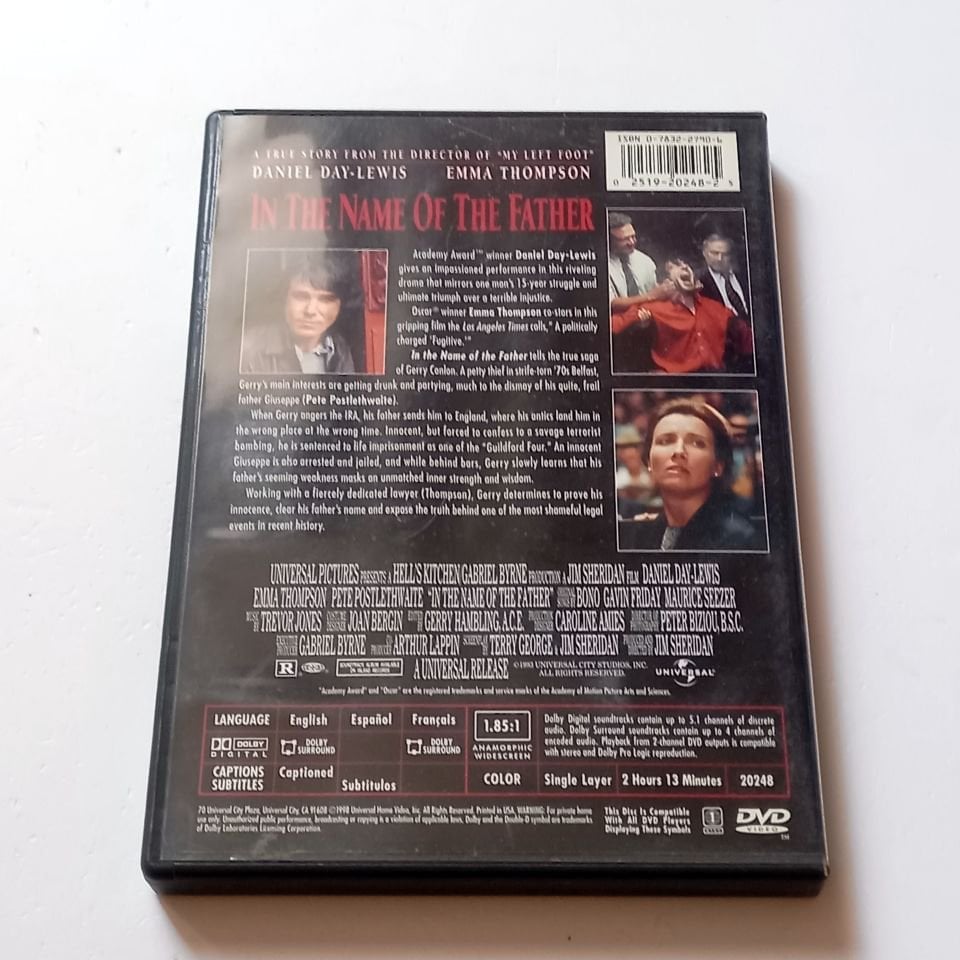 IN THE NAME OF THE FATHER - DANIEL DAY-LEWIS, EMMA THOMPSON, PETE POSTLEWHITE -  YÖN.:JIM SHERIDAN - DVD 1. BÖLGE TÜRKÇE ALTYAZI YOKTUR 2.EL