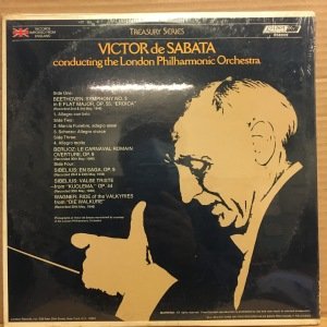 BEETHOVEN SYMP NO 3 EROICA / BERLIOZ LE CARNAVAL ROMAIN / SIBELIUS EN SAGA , VALSE TRISTE / WAGNER RIDE OF THE VALKYRIES - VICTOR DE SABATA LPO - 2LP DÖNEM BASKI SIFIR PLAK