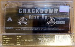 CRACKDOWN - RISE UP CASSETTE MADE IN TURKEY ''NEW''