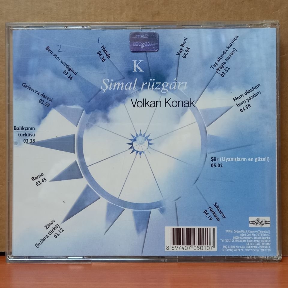 VOLKAN KONAK - ŞİMAL RÜZGARI (2000) - CD 2.EL