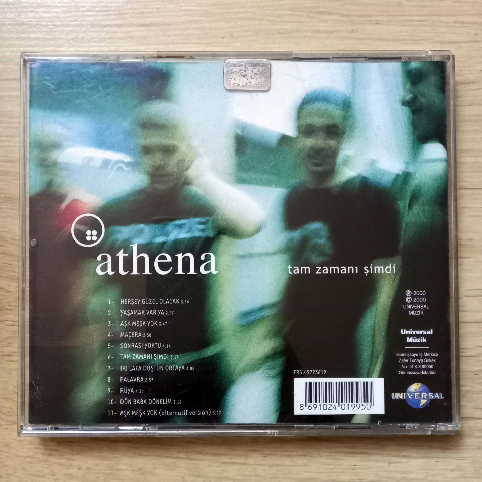 ATHENA – TAM ZAMANI ŞİMDİ (2000) - CD 2.EL
