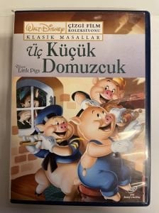 THREE LITTLE PIGS - ÜÇ KÜÇÜK DOMUZCUK - WALT DISNEY KLASİK MASALLAR - ANİMASYON - DVD 2.EL