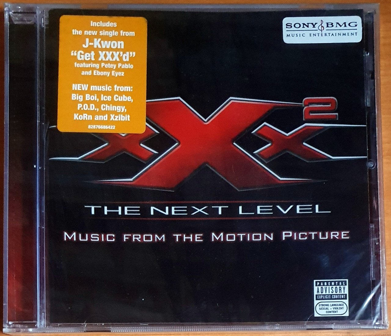 XXX 2: THE NEXT LEVEL SOUNDTRACK / J-KWON, BIG BOI, ICE CUBE, POD, KORN, XZIBIT, MOBY, HUSH (2005) - CD SIFIR