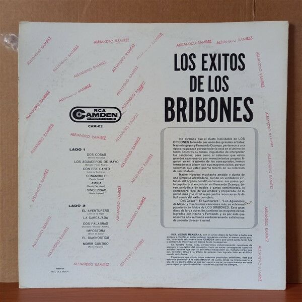 LOS BRIBONES – LOS EXITOS DE ''LOS BRIBONES'' - LP 2.EL PLAK