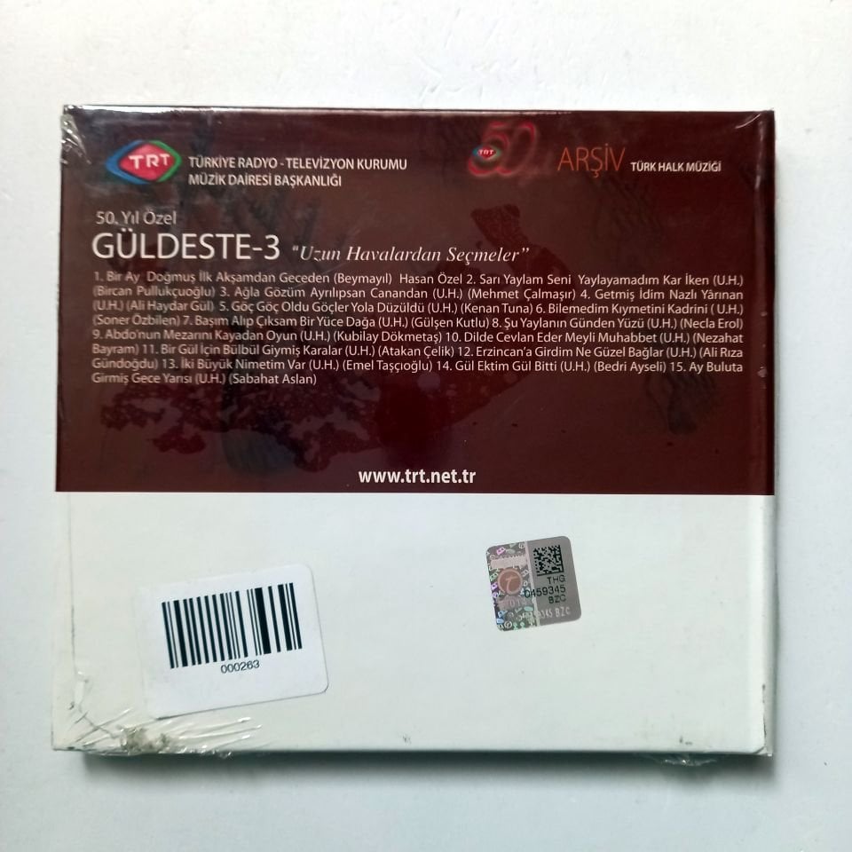 50. YIL ÖZEL GÜLDESTE-3 / TÜRK HALK MÜZİĞİ / TRT ARŞİV SERİSİ 273 - CD SIFIR