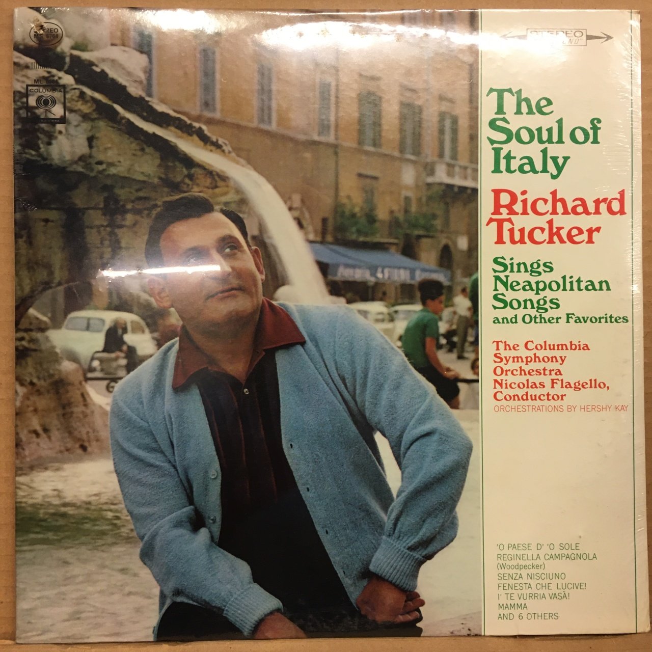 RICHARD TUCKER - THE SOUL OF ITALY SINGS NAPOLİTEN ŞARKILAR SIFIR PLAK