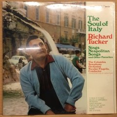 RICHARD TUCKER - THE SOUL OF ITALY SINGS NAPOLİTEN ŞARKILAR SIFIR PLAK
