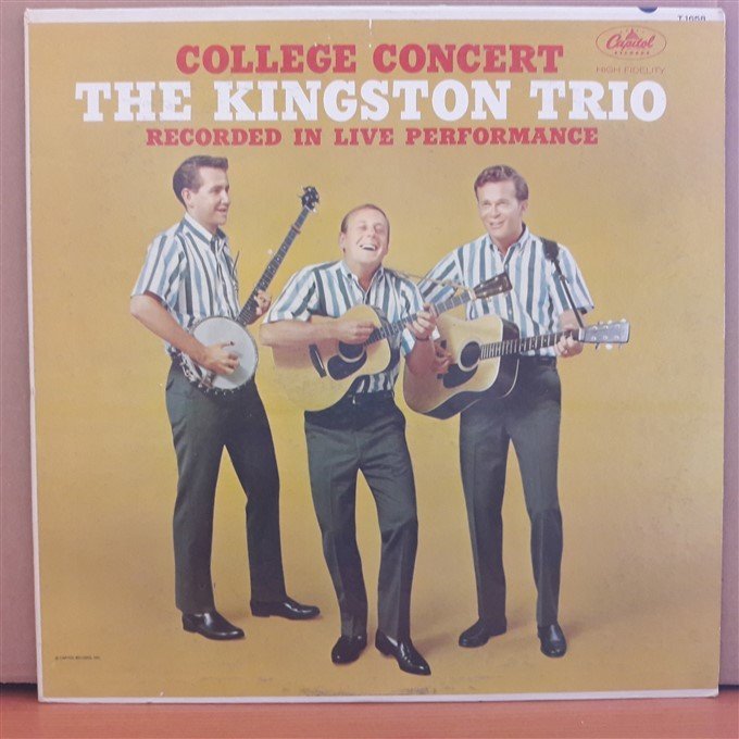 THE KINGSTON TRIO - COLLEGE CONCERT - LP 2.EL PLAK