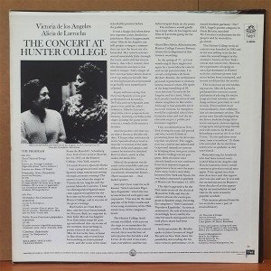 VICTORIA DE LOS ANGELES, ALICIA DE LARROCHA / THE CONCERT AT HUNTER COLLEGE (1972) - LP 2.EL PLAK