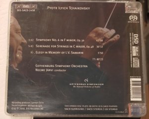 TCHAIKOVSKY - GOTHENBURG SYMPHONY ORCHESTRA, NEEME JÄRVI – SYMPHONY NO. 4 · SERENADE FOR STRINGS (2008) - HYBRID SACD 2.EL