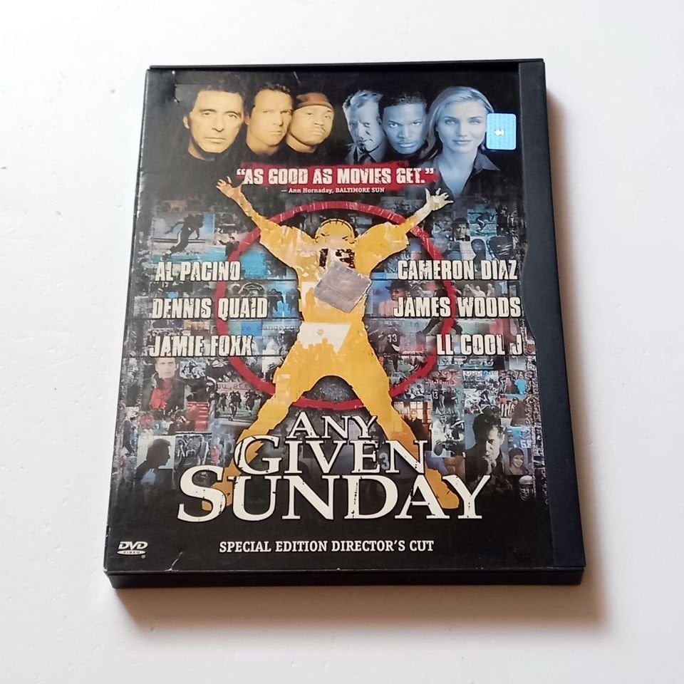 ANY GIVEN SUNDAY -AL PACINO, DENNIS QUAID, CAMERON DIAZ - YÖN.: OLIVER STONE - DVD SNAPCASE 1. BÖLGE TÜRKÇE ALTYAZI YOKTUR 2.EL