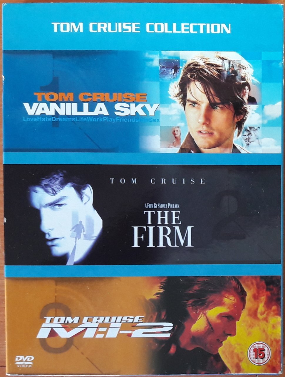 VANILLA SKY, THE FIRM, M:i2 - TOM CRUISE COLLECTION - 3DVD 2.EL