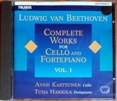 LUDWIG VAN BEETHOVEN : COMPLETE WORKS FOR CELLO AND FORTEPIANO VOL. I / ANSSI KARTTUNEN, TUIJA HAKKILA (1997) FINLANDIA RECORDS CD 2.EL