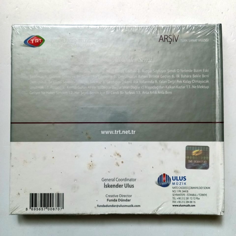 BAHADIR ÖZÜŞEN / TÜRK SANAT MÜZİĞİ / TRT ARŞİV SERİSİ 115 - CD SIFIR