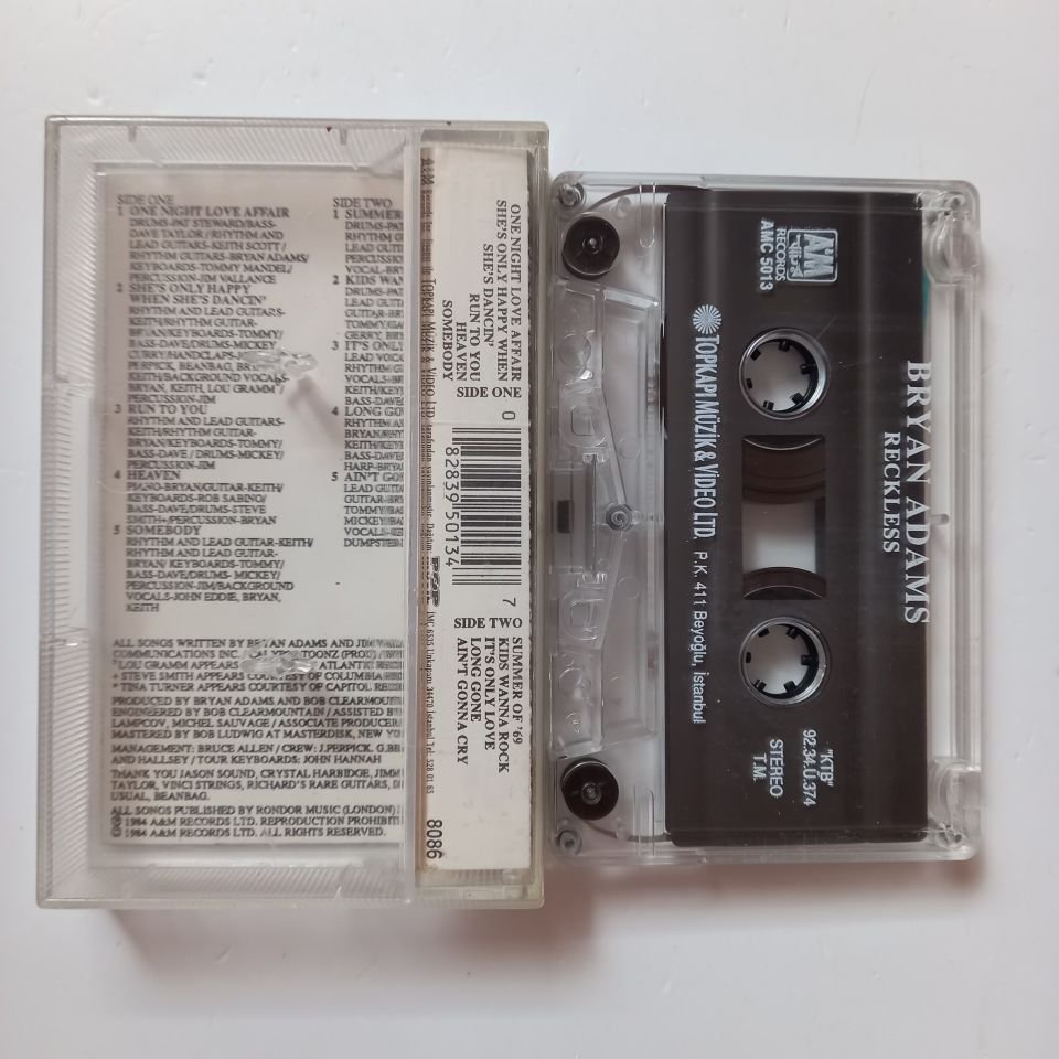 BRYAN ADAMS - RECKLESS (1992) - KASET 2.EL
