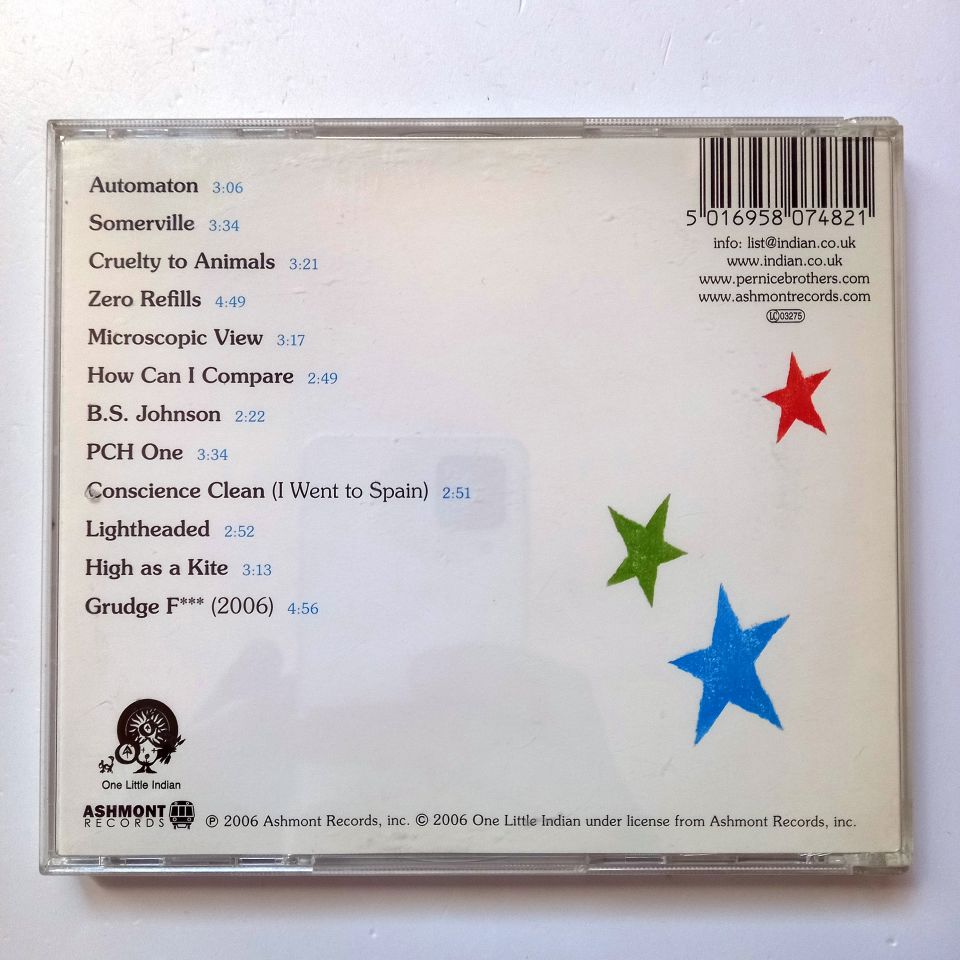 PERNICE BROTHERS – LIVE A LITTLE (2006) - CD 2.EL