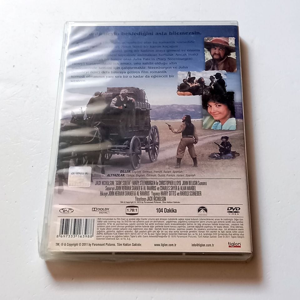 GÜNEYE YOLCULUK / GOIN' SOUTH - JACK NICHOLSON, MARY STEENBURGEN, CHRISTOPHER LLOYD - YÖN.: JACK NICHOLSON - DVD 2.EL