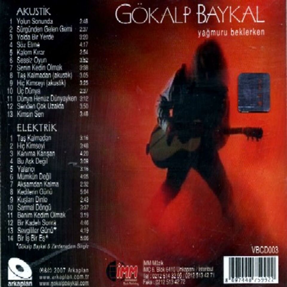 GÖKALP BAYKAL - YAĞMURU BEKLERKEN (2007) - 2CD AMBALAJINDA SIFIR