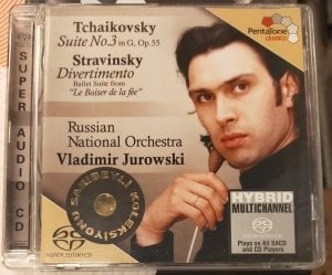 TCHAIKOVSKY, STRAVINSKY - RUSSIAN NATIONAL ORCHESTRA, VLADIMIR JUROWSKI – TCHAIKOVSKY: SUITE NO. 3 IN G, OP. 55 - STRAVINSKY: DIVERTIMENTO (BALLET SUITE FROM ''LE BAISER DE LA FÉE'') (2005) - HYBRID SACD 2.EL