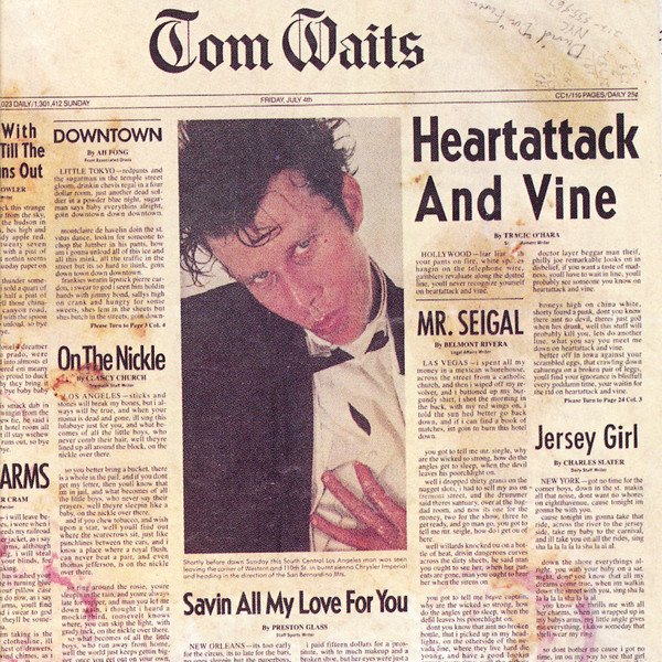 TOM WAITS - HEARTATTACK AND VINE (1980) - LP 180GR 2018 EDITION SIFIR PLAK