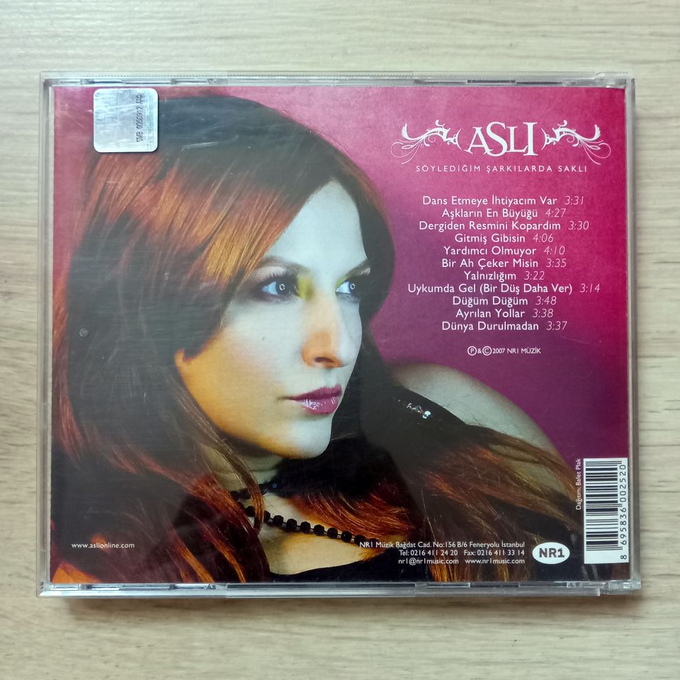 ASLI – SÖYLEDİĞİM ŞARKILARDA SAKLI (2007) - CD 2.EL