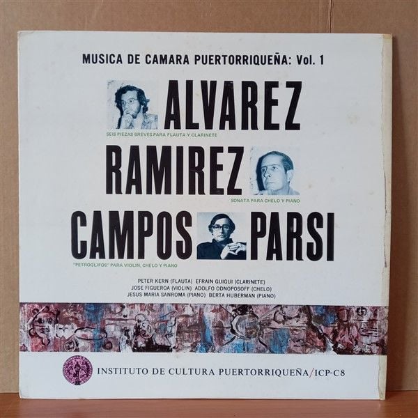 ALVAREZ, RAMIREZ, CAMPOS PARSI – MUSICA DE CAMARA PUERTORRIQUEÑA VOL. 1 (1970) - LP 2.EL PLAK