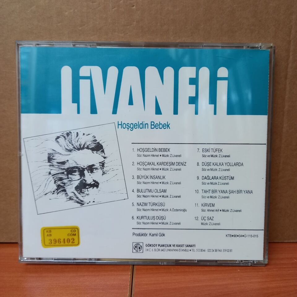ZÜLFÜ LİVANELİ - HOŞGELDİN BEBEK / SEÇME ESERLER 4 (1990) - CD 2.EL