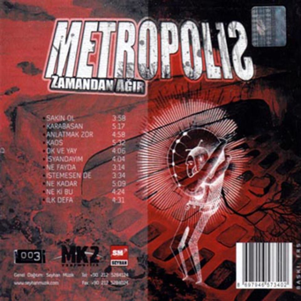 METROPOLİS - ZAMANDAN AĞIR (2010) - CD AMBALAJINDA SIFIR