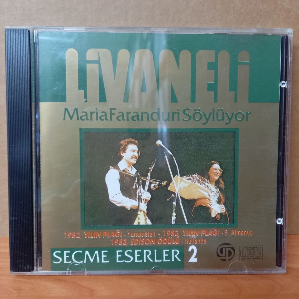 ZÜLFÜ LİVANELİ - MARIA FARANDURI SÖYLÜYOR / SEÇME ESERLER 2 (1990) - CD 2.EL