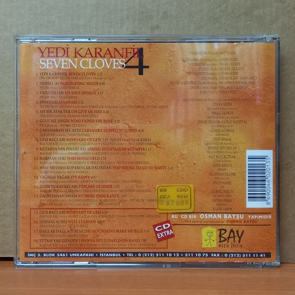 YEDİ KARANFİL 4 (1996) - CD 2.EL