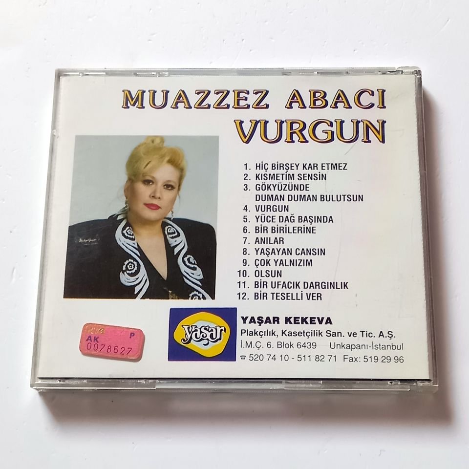 MUAZZEZ ABACI - VURGUN - CD YAŞAR KEKEVA 2.EL