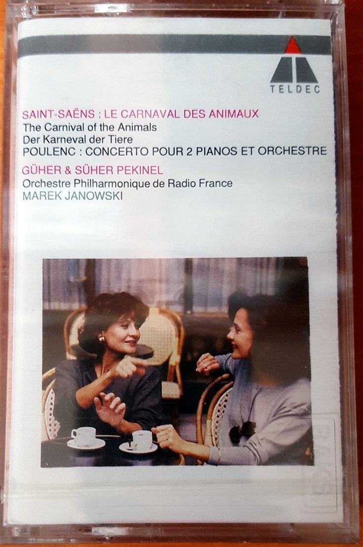 SAINT SEANS - LE CARNAVAL DES ANIMAUX  GUHER & SUHER PEKINEL (1991) MMY CASSETTE MADE IN TURKEY ''NEW'' PAPER LABEL