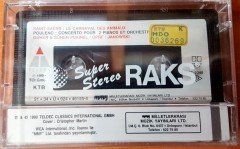SAINT SEANS - LE CARNAVAL DES ANIMAUX  GUHER & SUHER PEKINEL (1991) MMY CASSETTE MADE IN TURKEY ''NEW'' PAPER LABEL