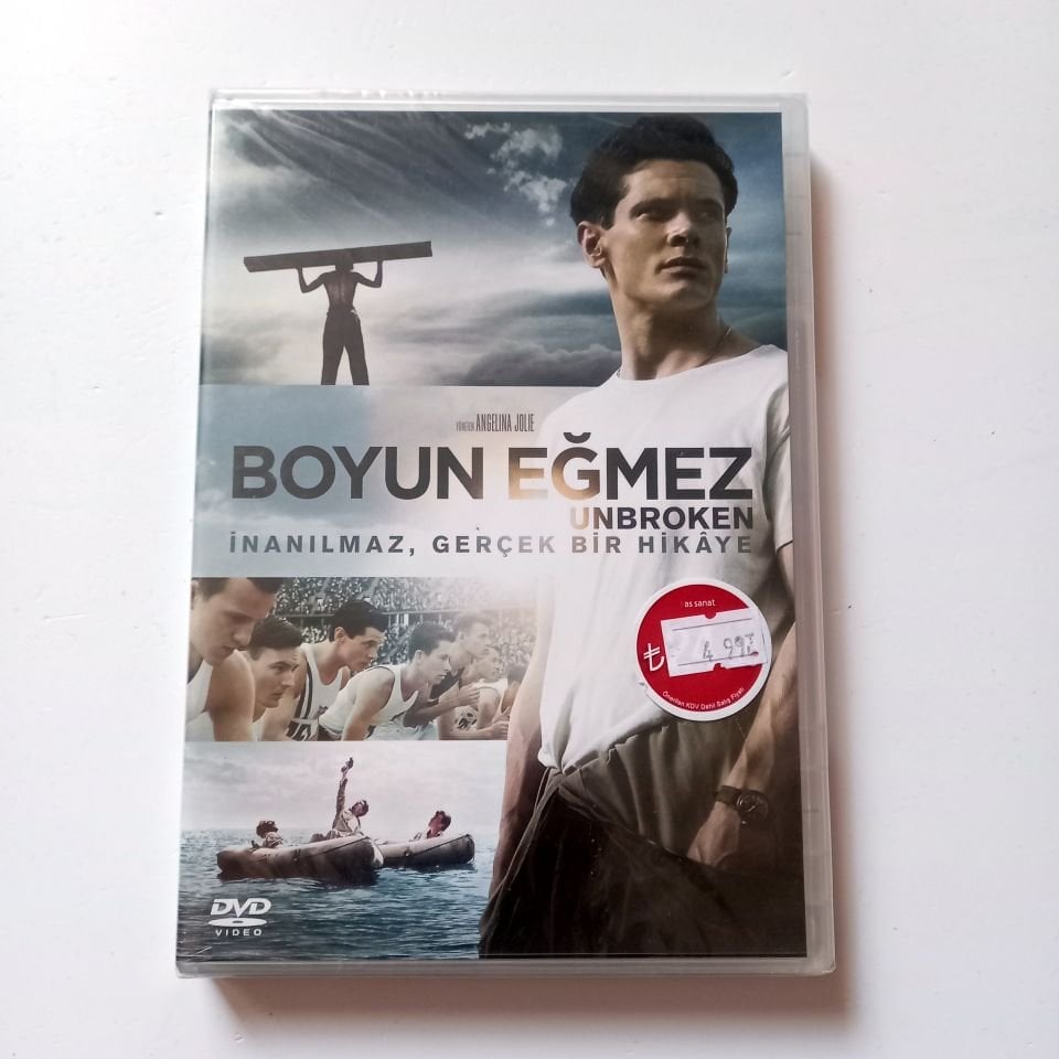 BOYUN EĞMEZ - UNBROKEN - JACK O\'CONNEL, DOMHNALL GLEESON, YÖN.: ANGELINA JOLIE - DVD AMBALAJINDA SIFIR