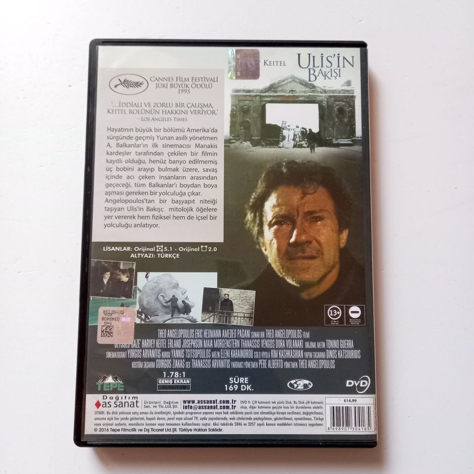 ULİS\'İN BAKIŞI - ULYSSES\' GAZE - HARVEY KEITEL, MAIA MORGENSTERN, YÖN.: THEO ANGELOPOULOS - DVD 2.EL