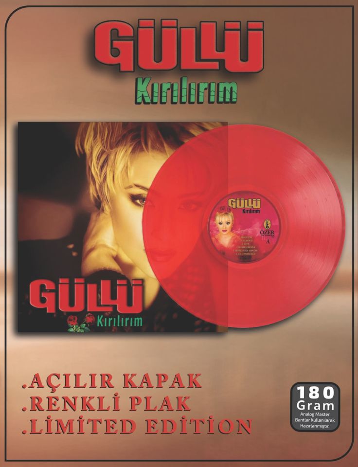 GÜLLÜ - KIRILIRIM (1998) - LP 180GR 2025 BASIM KIRMIZI RENKLİ SIFIR PLAK