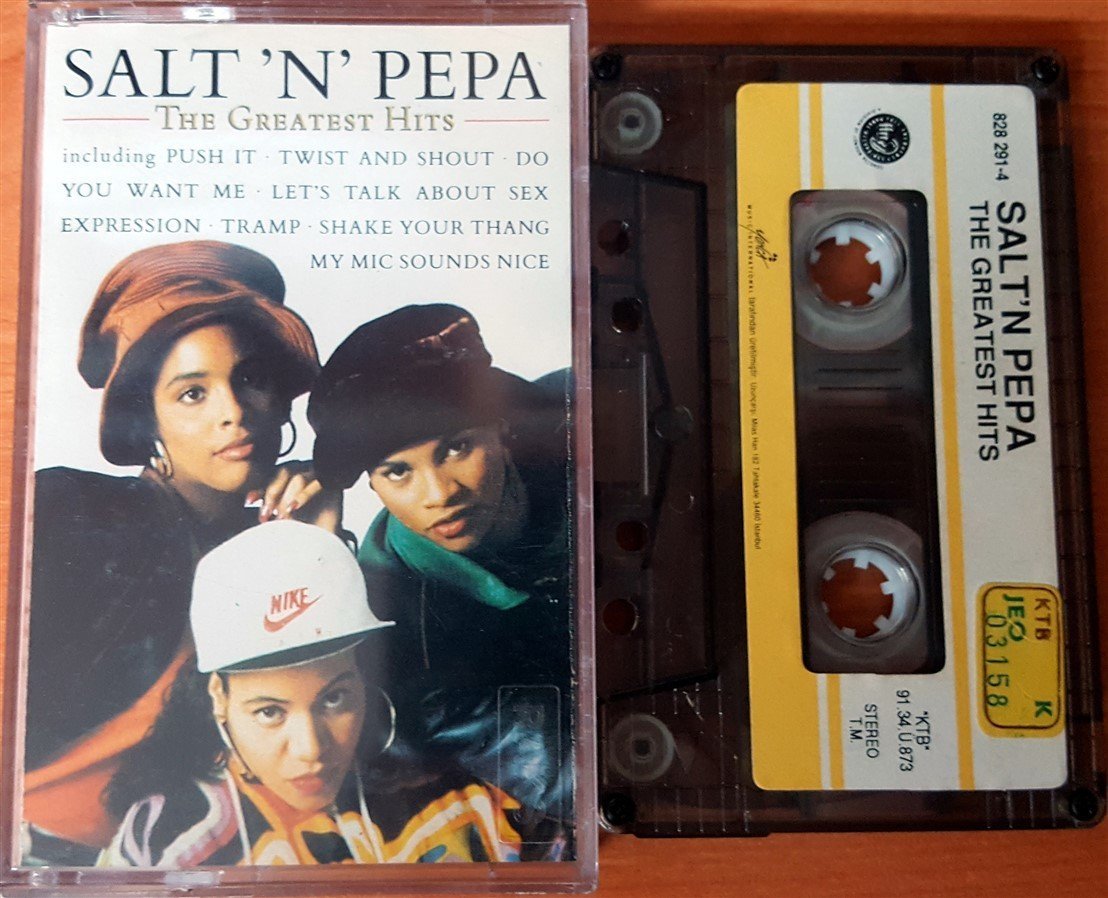 SALT 'N' PEPA - THE GREATEST HITS (1991) YONCA CASSETTE MADE IN TURKEY ''USED'' PAPER LABEL